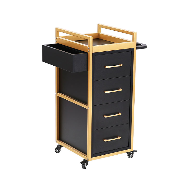 HZ2069BK / HZ2069W Schönheitssalonwagen in Schwarz und Gold