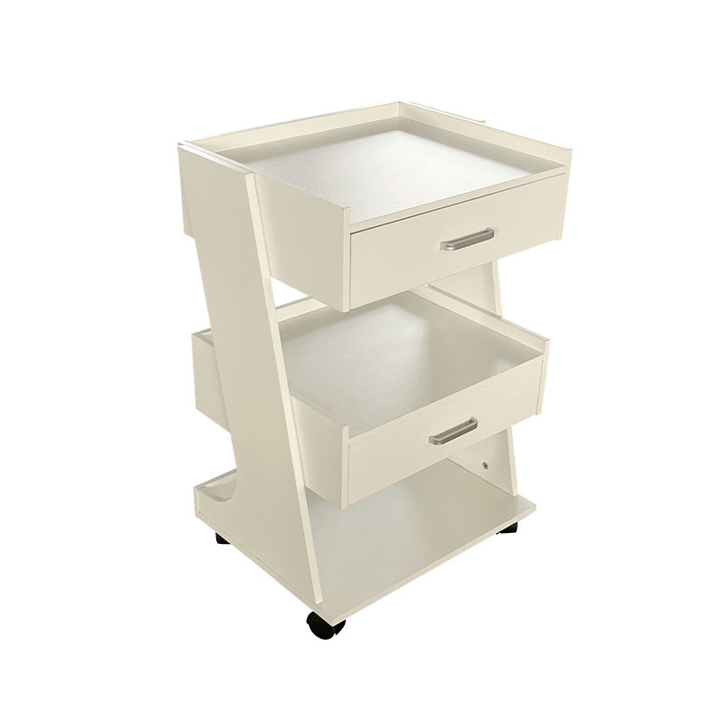 HZ2082BK / HZ2082 Salonwagen mit Rädern, Rollwagen, Friseurstation mit Schubladen