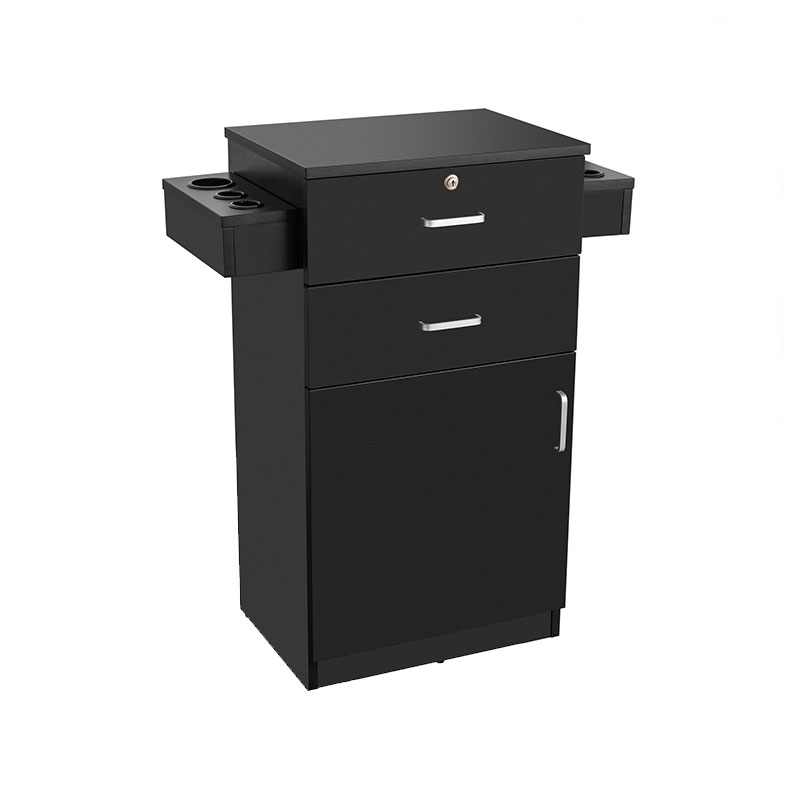 HZ2023 Salonstation aus Holz mit Schloss für Friseursalon