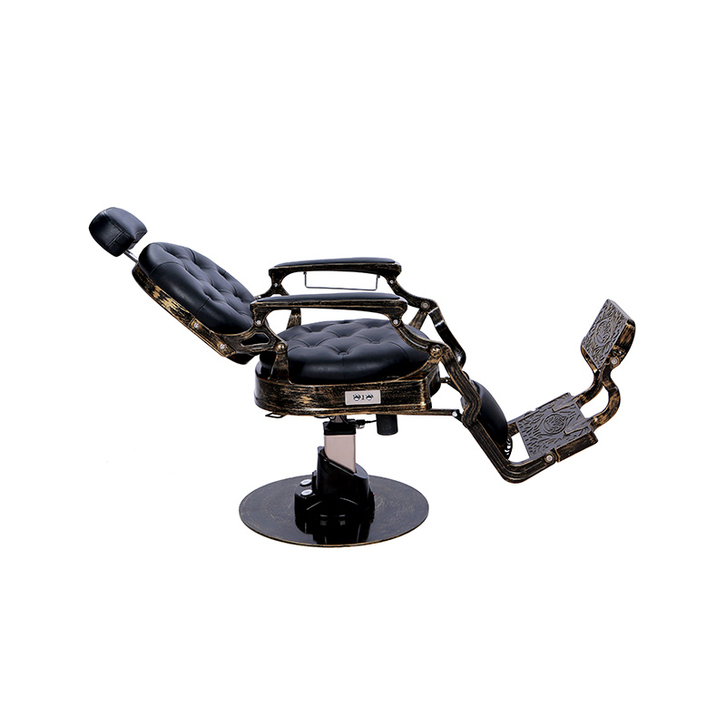 HZ8799DD verwitterter, vergoldeter Friseurstuhl im antiken Stil
