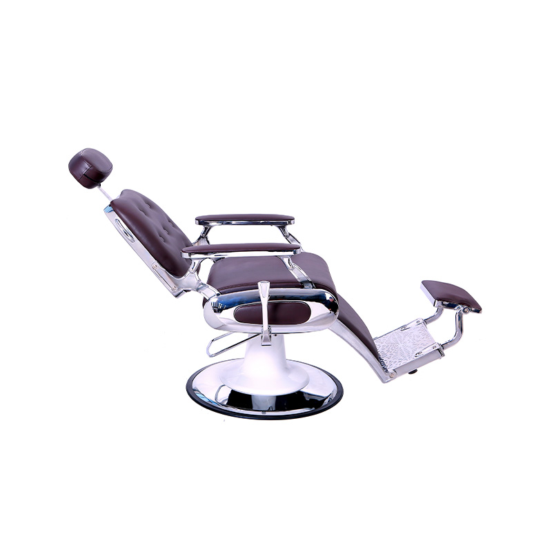 HZ8796BR / HZ8796BK / HZ8796Z Vintage-Barbershop-Friseurstuhl mit roter Schnalle und Rückenlehne