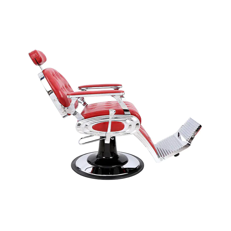 HZ8796BR / HZ8796BK / HZ8796Z Vintage-Barbershop-Friseurstuhl mit roter Schnalle und Rückenlehne