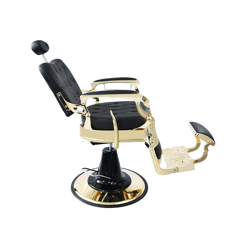 HZ8799F Schwerlast-Friseurstuhl im Vintage-Stil mit hydraulischer Rückenlehne und quadratischer Rückenlehne