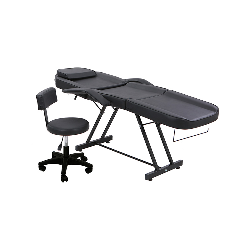 HZ015PKD / HZ015WD / HZ015BKD / HZ015DDPK Massagesalon Tattoo-Stuhl Kosmetikerbett mit hydraulischem Hocker