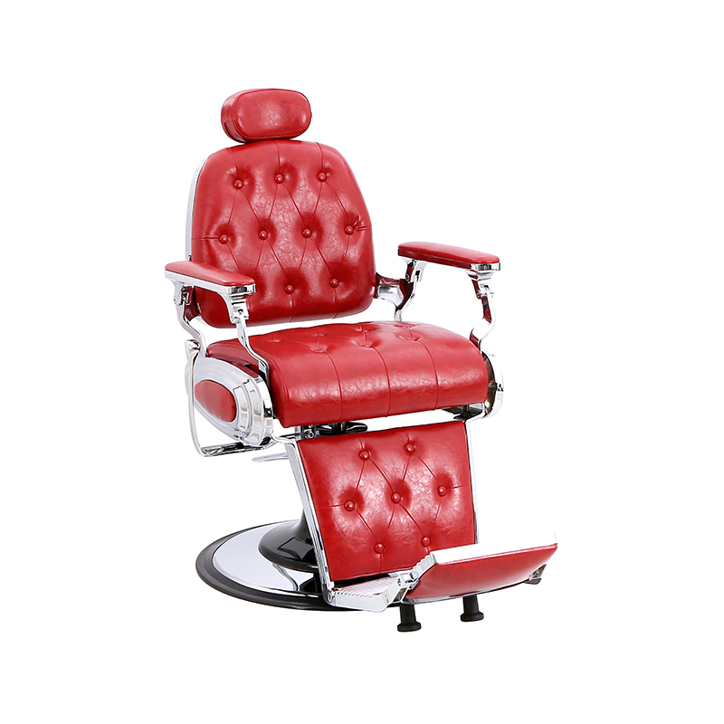 HZ8796BR / HZ8796BK / HZ8796Z Vintage-Barbershop-Friseurstuhl mit roter Schnalle und Rückenlehne