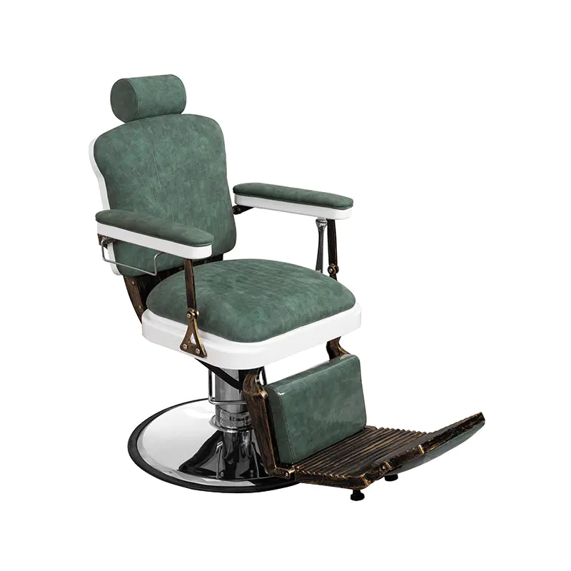 HZ8753BK / HZ8753GR / HZ8753RD Schwarzer Vintage-Friseurstuhl von Lincoln