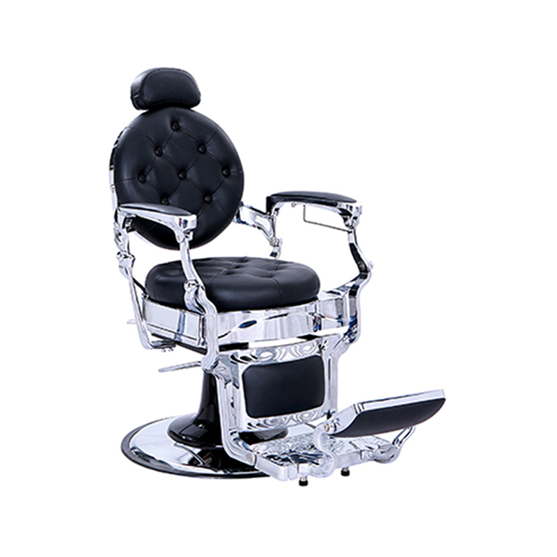 HZ8799SL Friseurstuhl mit silbernem Gestell