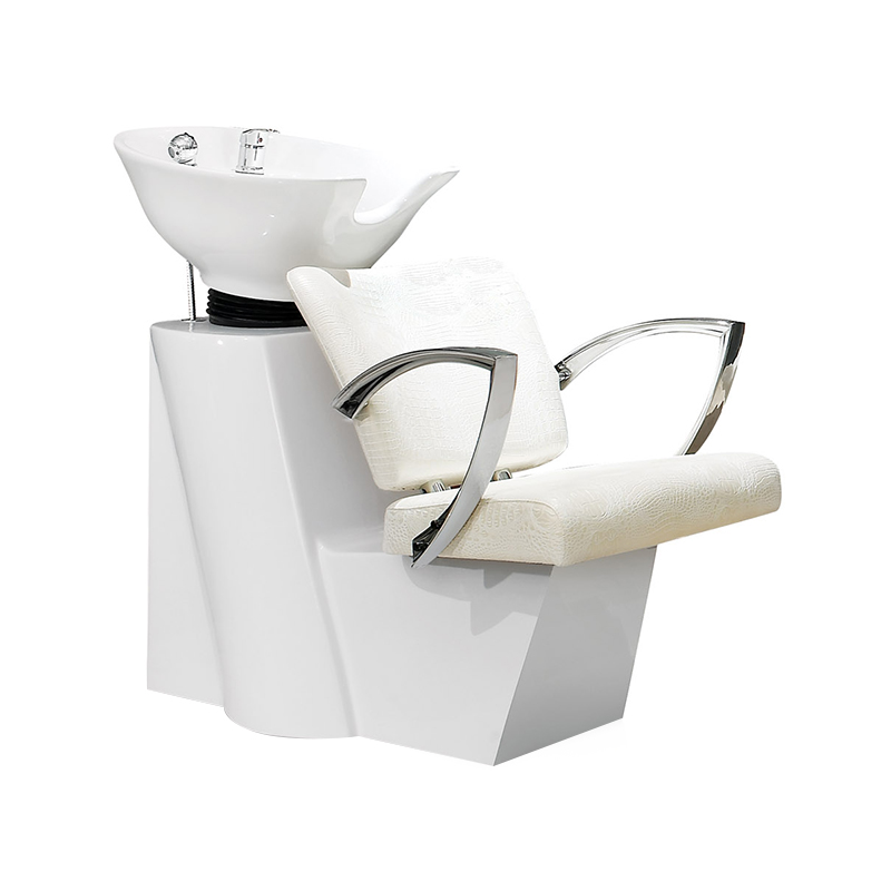 HZ9009 Weißes Haarwaschbecken, Rückspüleinheit, Shampoostation