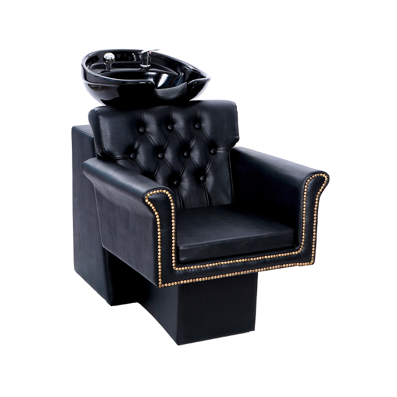 HZ9068 Set aus Keramikschüssel und Stuhl für Rückspülshampoo